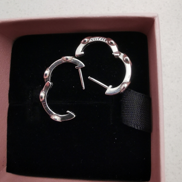 Pandora Radiant Sparkling Heart Hoop Earrings - Picture 4 of 4